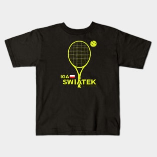 IGA SWIATEK, tennis player, Poland Kids T-Shirt